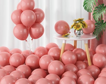 Dusty Pink Balloons 12 inch Latex Balloons for Balloon Arch Garland Retro by Taver