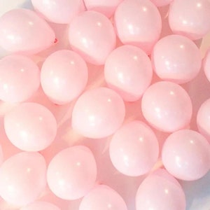 Pink Pastel Macaroon Balloons 10/25/50/100 Pack Latex 10" birthday party, celebration, events by TAVER