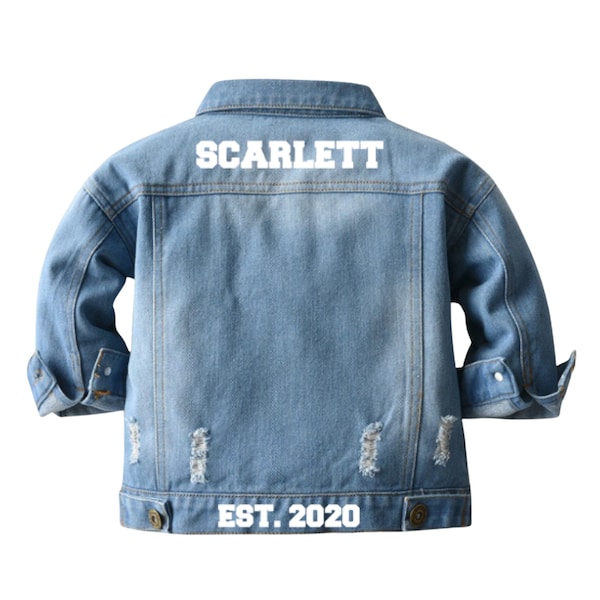 Personalised Kids Denim Jacket