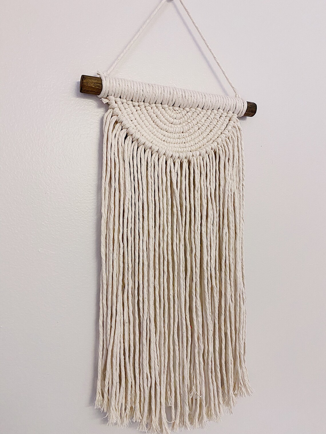 Semi Circle Macrame Wall Hanging Etsy