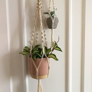 DIY Mini Macrame Plant Hanger INSTRUCTIONS ONLY, Mini Cacti or Succulent Hanger, Car Plant Hanger, Instant Digital Download Pdf Pattern image 7