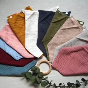 Organic Cotton Bib/Baby Bibs/Saliva Towel/Kids Bib/Super Absorbent Dribble Bib/Muslin Bibs/Bibs for Boys/Bibs for Girls/Baby Gifts