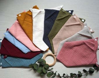 Organic Cotton Bib/Baby Bibs/Saliva Towel/Kids Bib/Super Absorbent Dribble Bib/Muslin Bibs/Bibs for Boys/Bibs for Girls/Baby Gifts