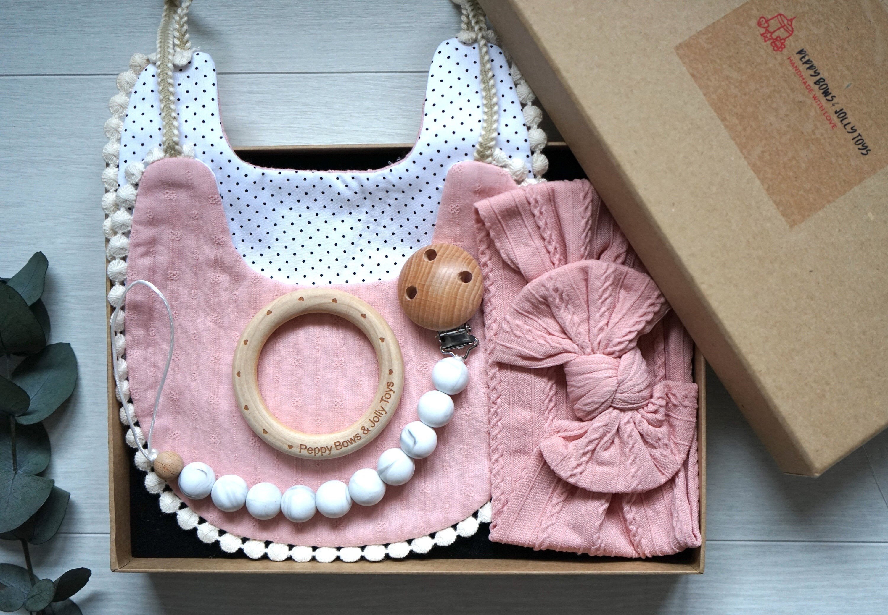 Baby Girl Gift Baby Gift/Reversible Bib and Etsy