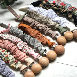 Baby Baumwolle Schnullerkette/Kleinkind Schnullerband/ Schnullerkette/ Schnullerkette/Boho Schnullerclip/Baumwoll Schnullerclip/Stoff Schnullerclip
