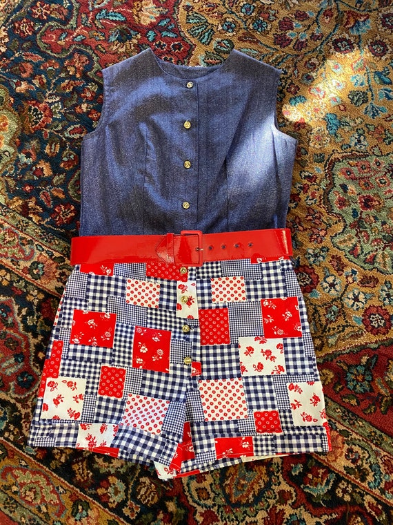 1970s patchwork jumper