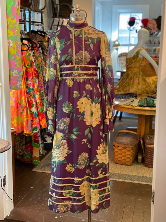 Late 1960s Purple Maxi