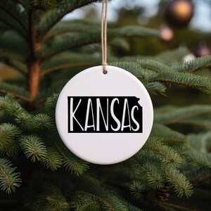 Kansas Ornament Kansas Christmas Gift Kansas Christmas Ornament State Ornament State Christmas Ornament Kansas g ift