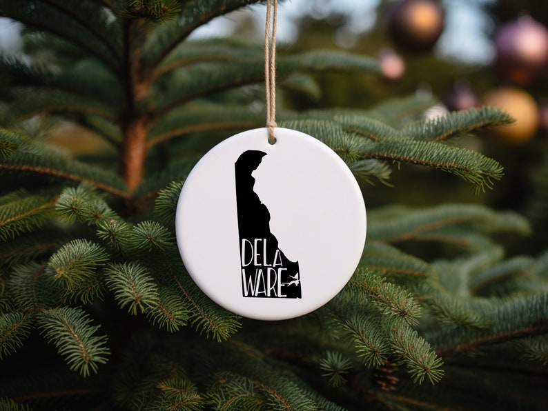 Delaware State Ornament, 2023 Christmas Gift