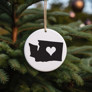 Washington Ornament Washington Christmas Gift Washington Christmas Ornament State Ornament State Christmas Ornament Washington g ift
