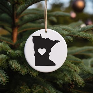 Minnesota Ornament Minnesota Christmas Gift Minnesota Christmas Ornament State Ornament State Christmas Minnesota g ift Minnesota Gift