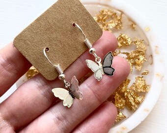 Art Butterfly stainless steel Earrings Butterfly Colorful Cabochon Mystical Mom Gift Earrings Spiritual Picture