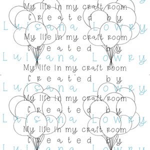 Balloon bundle digital image (5 files)