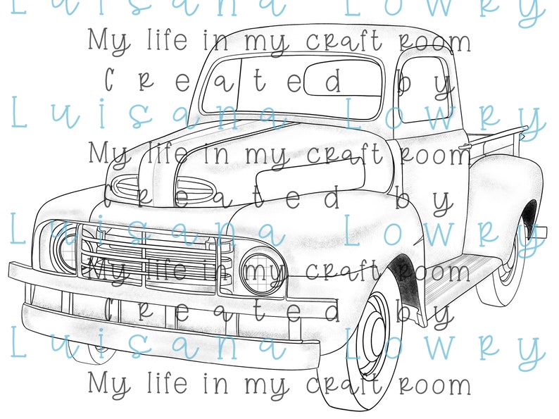 Farm Vintage Truck Digital Image 2 Files - Etsy