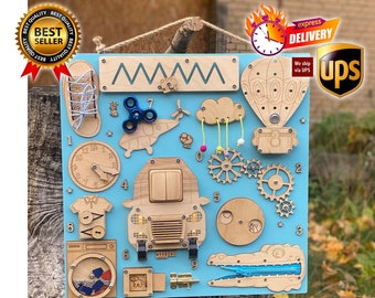 LED BIG Busy Board Montessori Educational Activitytoy - Etsy