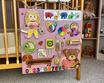 LED grand panneau occupé Montessori activité éducative jouet maison école jeu de mémoire bébé cadeau 18in1