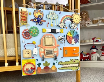LED grand panneau occupé Montessori activité éducative jouet maison école jeu de mémoire bébé cadeau 18in1