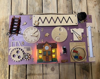 Led Light Busy Board Montessori Educational ActivityToy Homeschool Memory Game Baby Gift 12in1