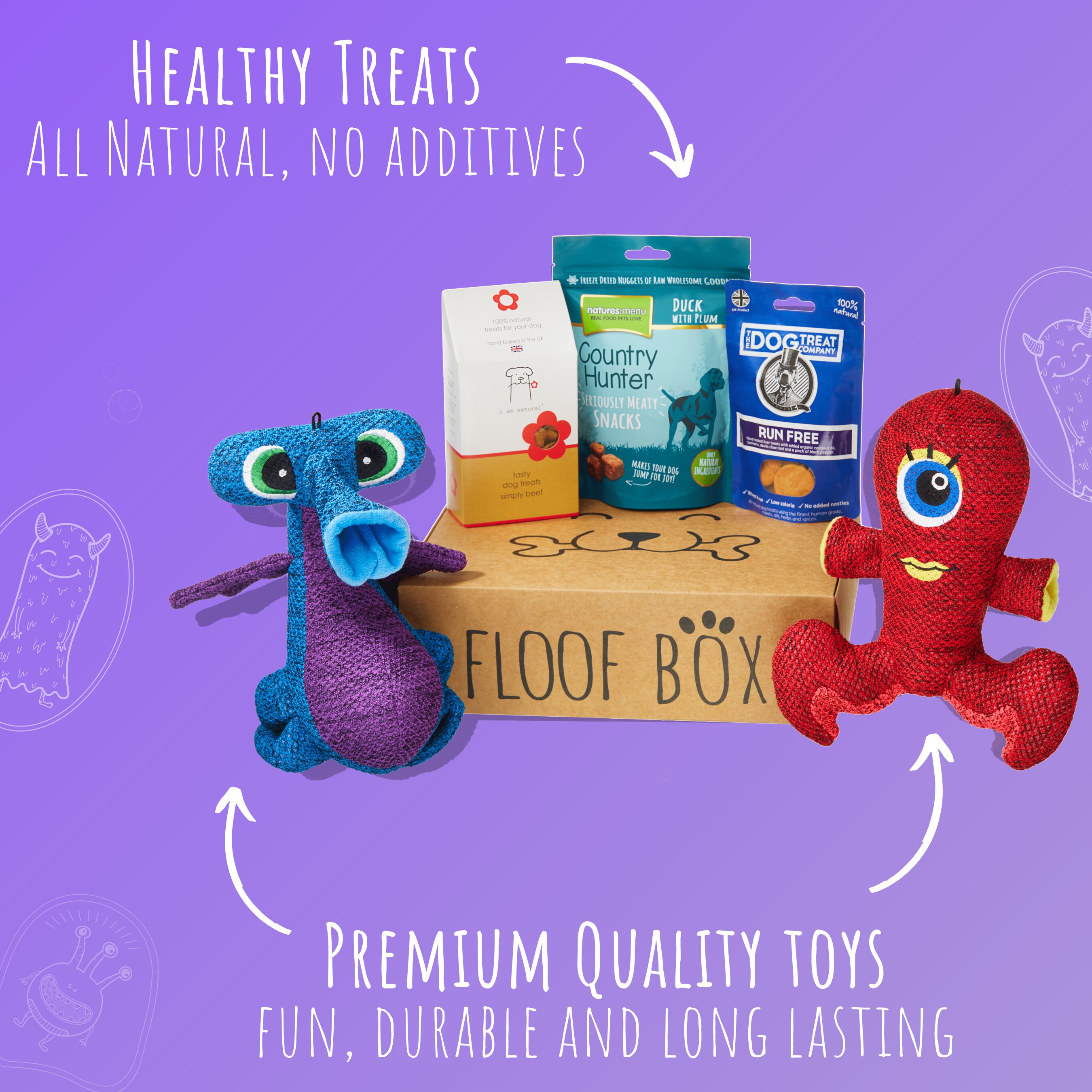 Floof Box Dog Surprise Box Etsy UK