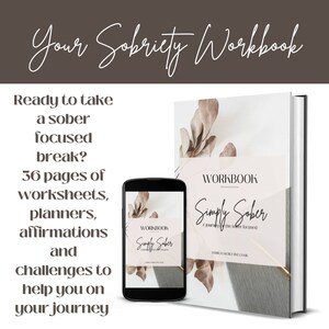Sobriety Journal  | Sobriety Affirmation | Instant Download | Recovery Planner | Sober Workbook | Sober Affirmations