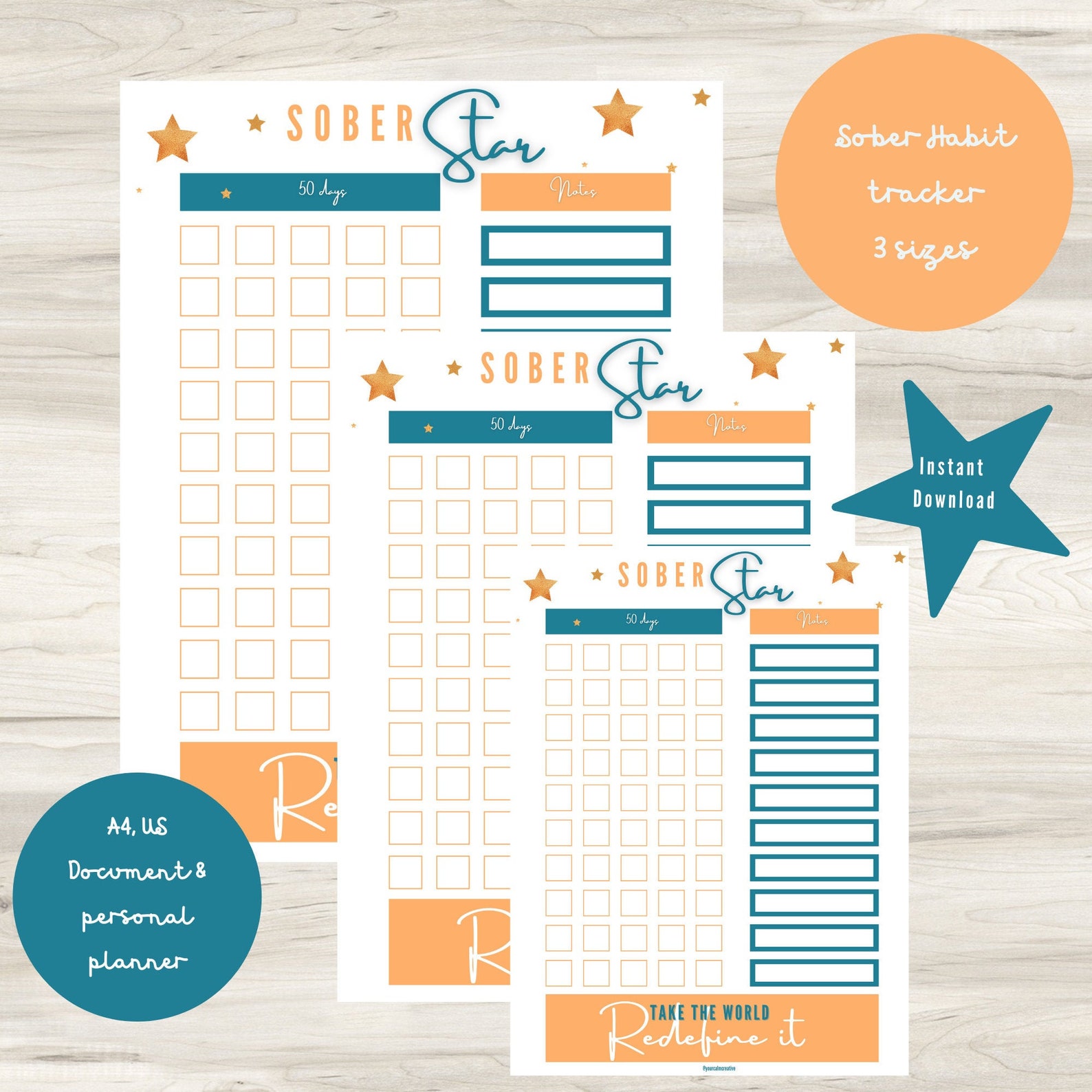 Sober Tracker Sobriety Calendar Habit Tracker Sobriety Tracker Sober