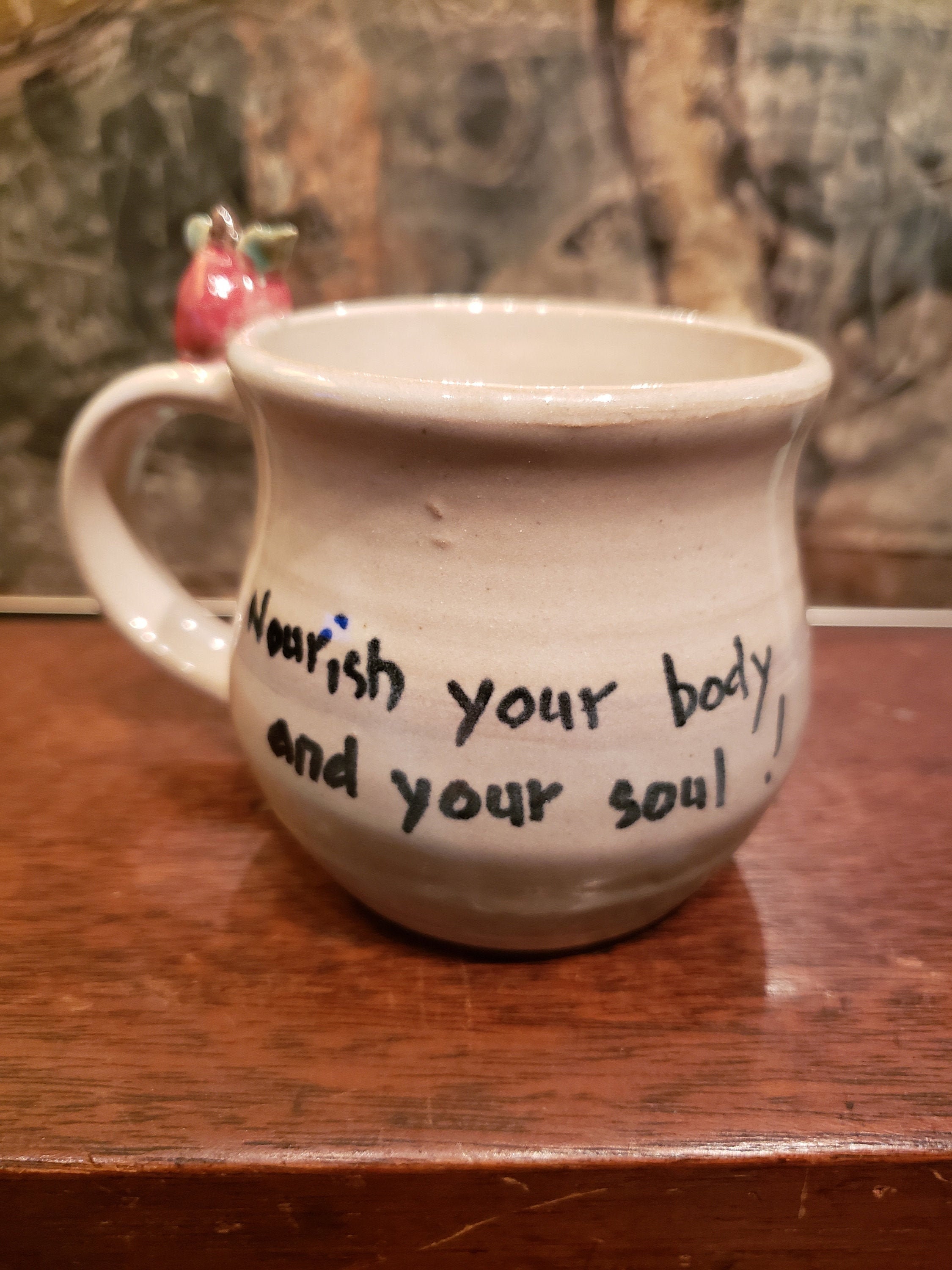 Pottery Cup in Hebrew/english Handmade & Artist Signed Etsy UK