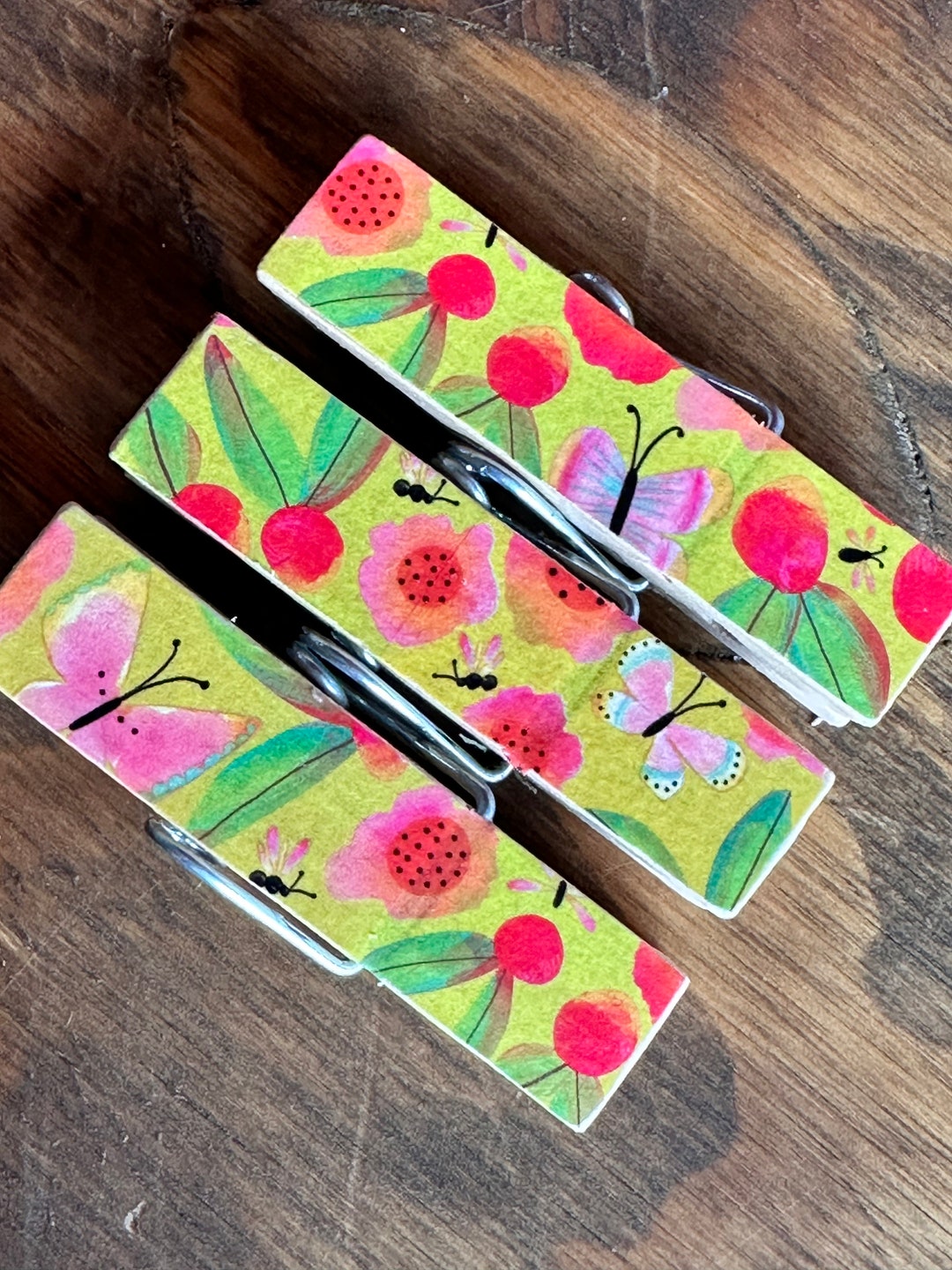 Butterfly Spring Floral Snack Chip Clips - Etsy