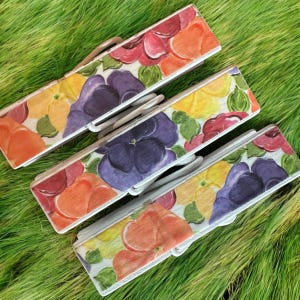 NEW Spring Watercolor Pansies Snack Chip Clips