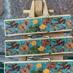 NEW Fall Blooms Leaves and Flowers Bag Chip Clips