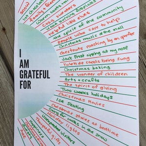 Christmas Gratitude Worksheet image 2