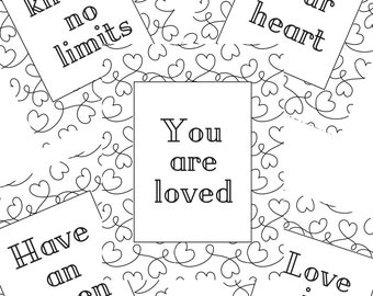 Valentinstag Ausmalbilder Bundle