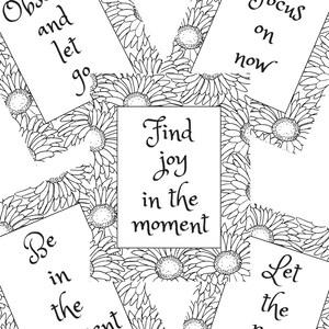 Mindfulness Coloring Pages Bundle #1