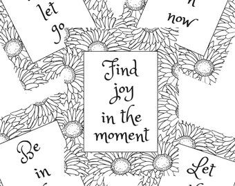 Achtsamkeit Malvorlagen Bundle #1