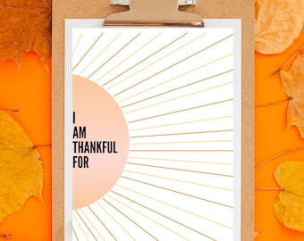 Thanksgiving Dankbarkeit Arbeitsblatt