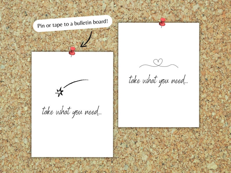 Take what you need sign printable poster digital download etsy