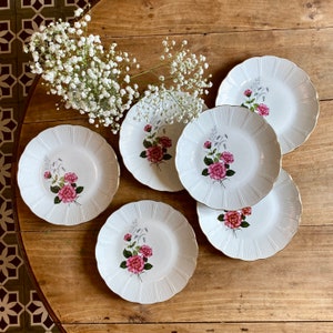 Set of 6 vintage L'Amandinoise dinner plates