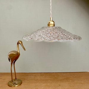Pantalla colgante de cristal vintage - colección de vajilla -