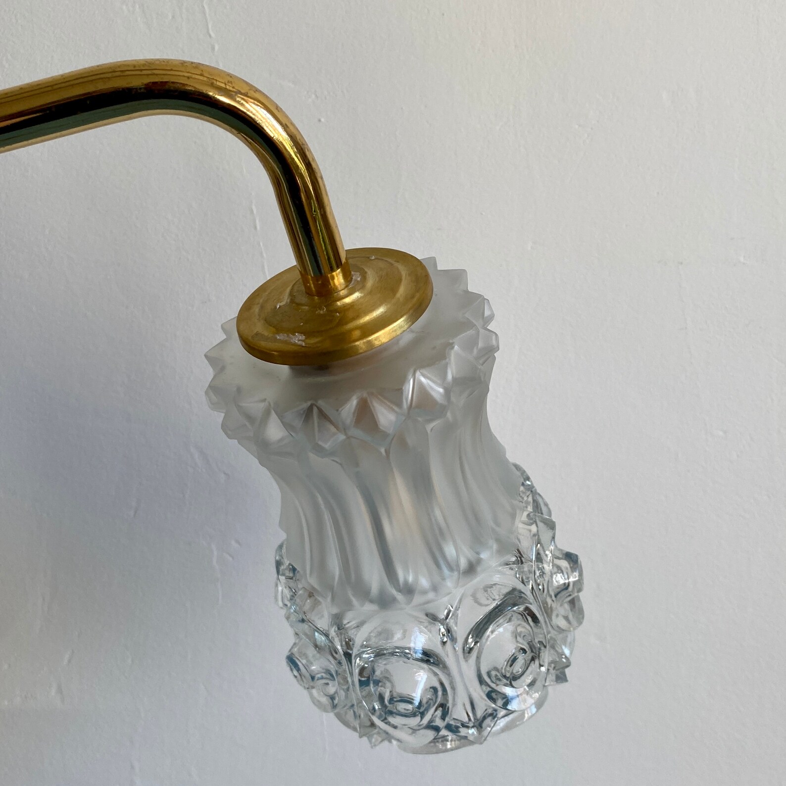 Applique tulipe vintage en verre moulé Etsy France