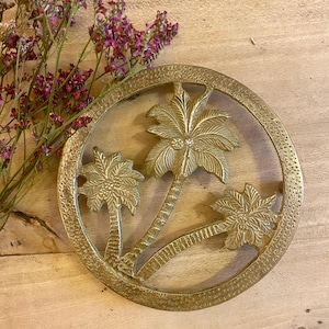 Vintage brass trivet