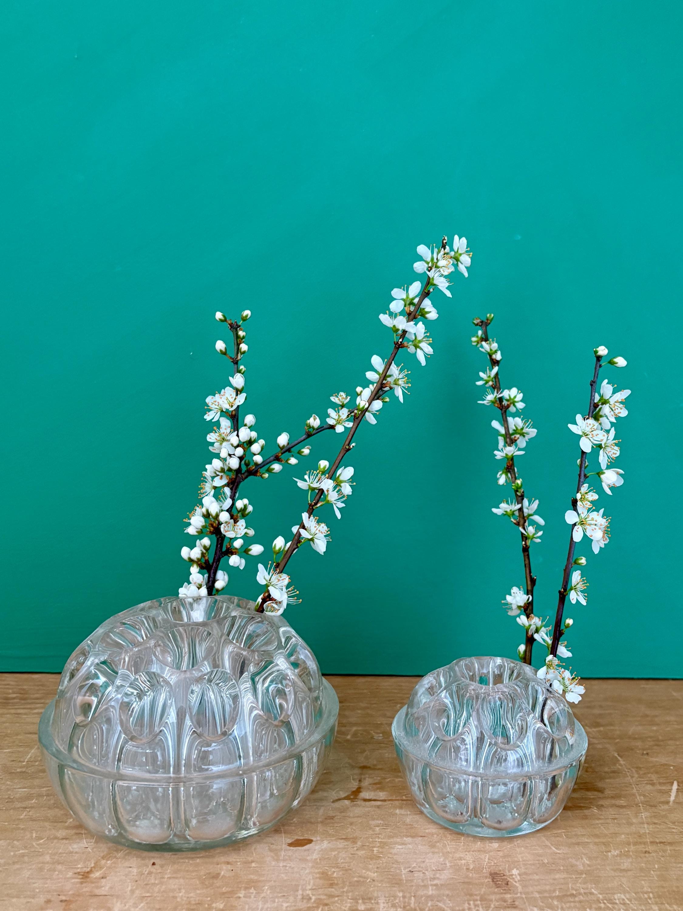 Petit Vase Boule Pied En Grès Blanc, Fait Main, Style Wabi Sabi Vintage (occasion)