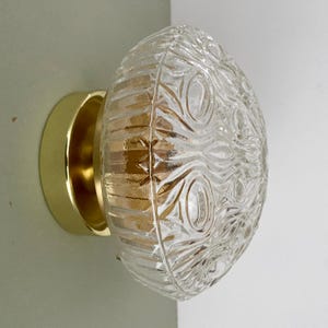 Vintage glass globe wall or ceiling light