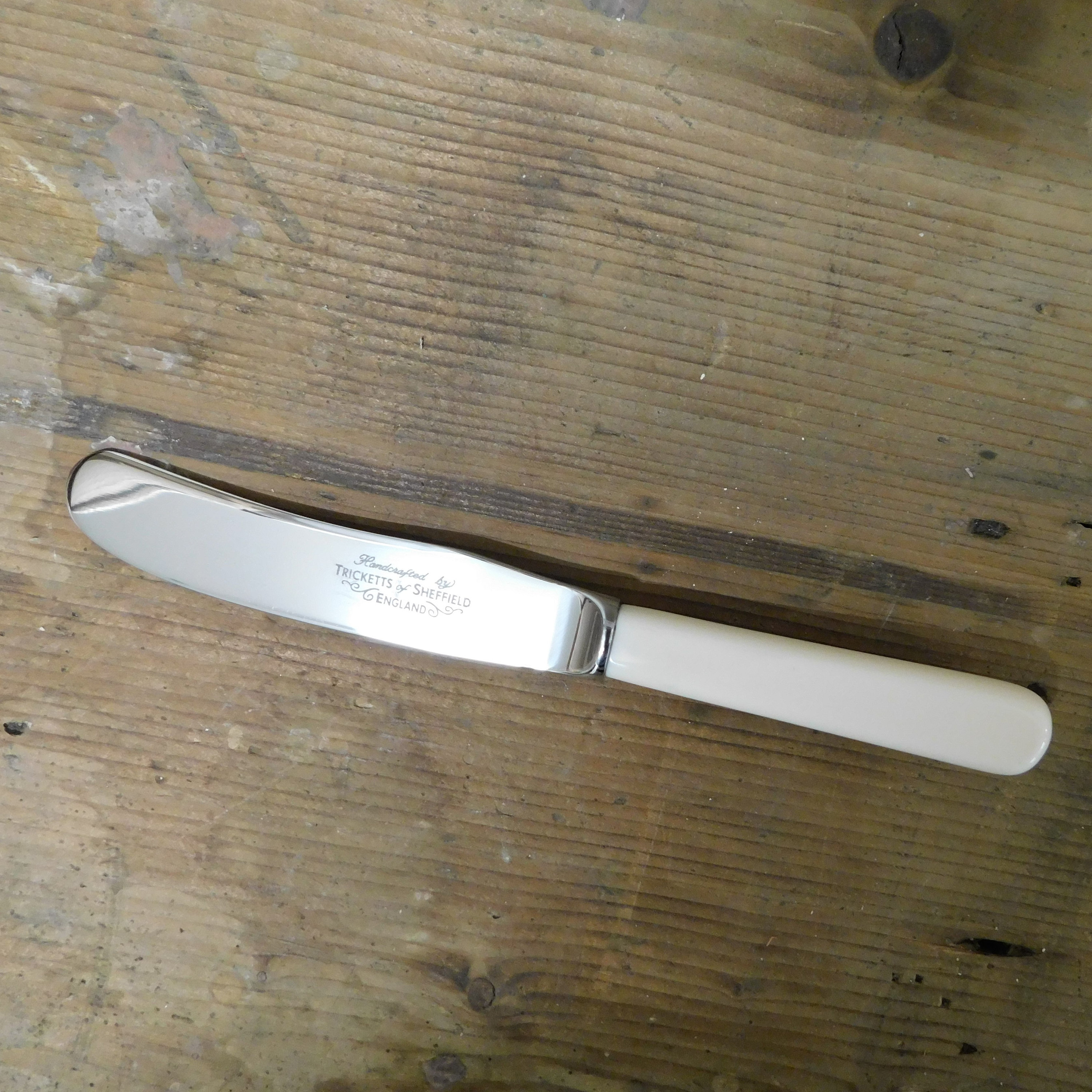 Butter Knife/Spreader with Cream Handle Made in Sheffield Etsy