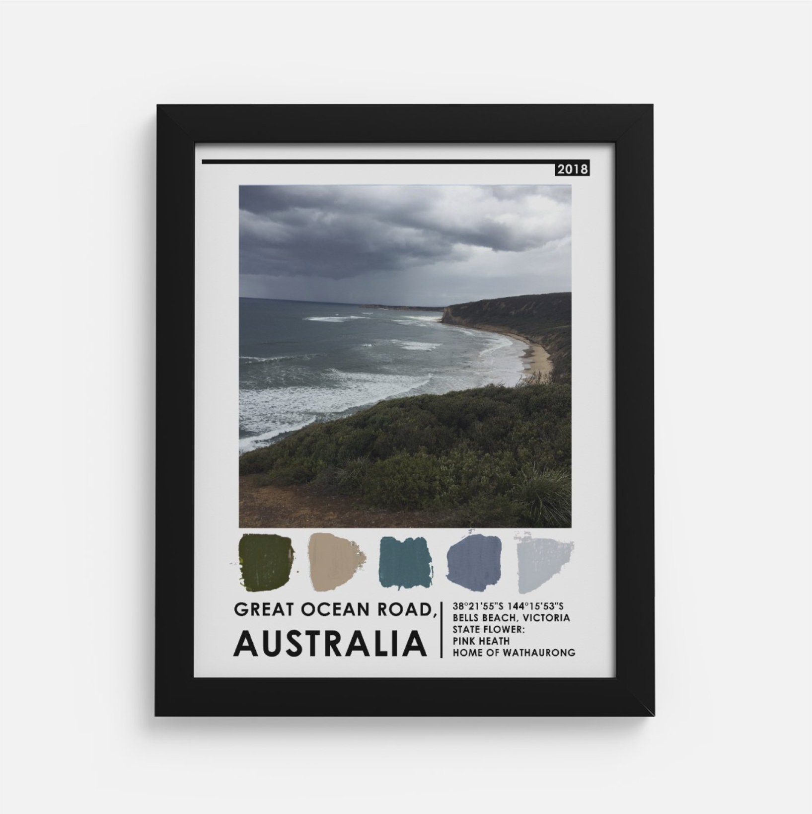 Australian Beaches Wall Art Framed Etsy
