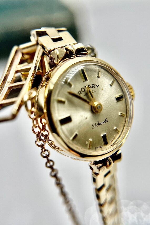 Vintage 9ct Yellow Gold Rotary Watch. Fully Hallm… - image 6