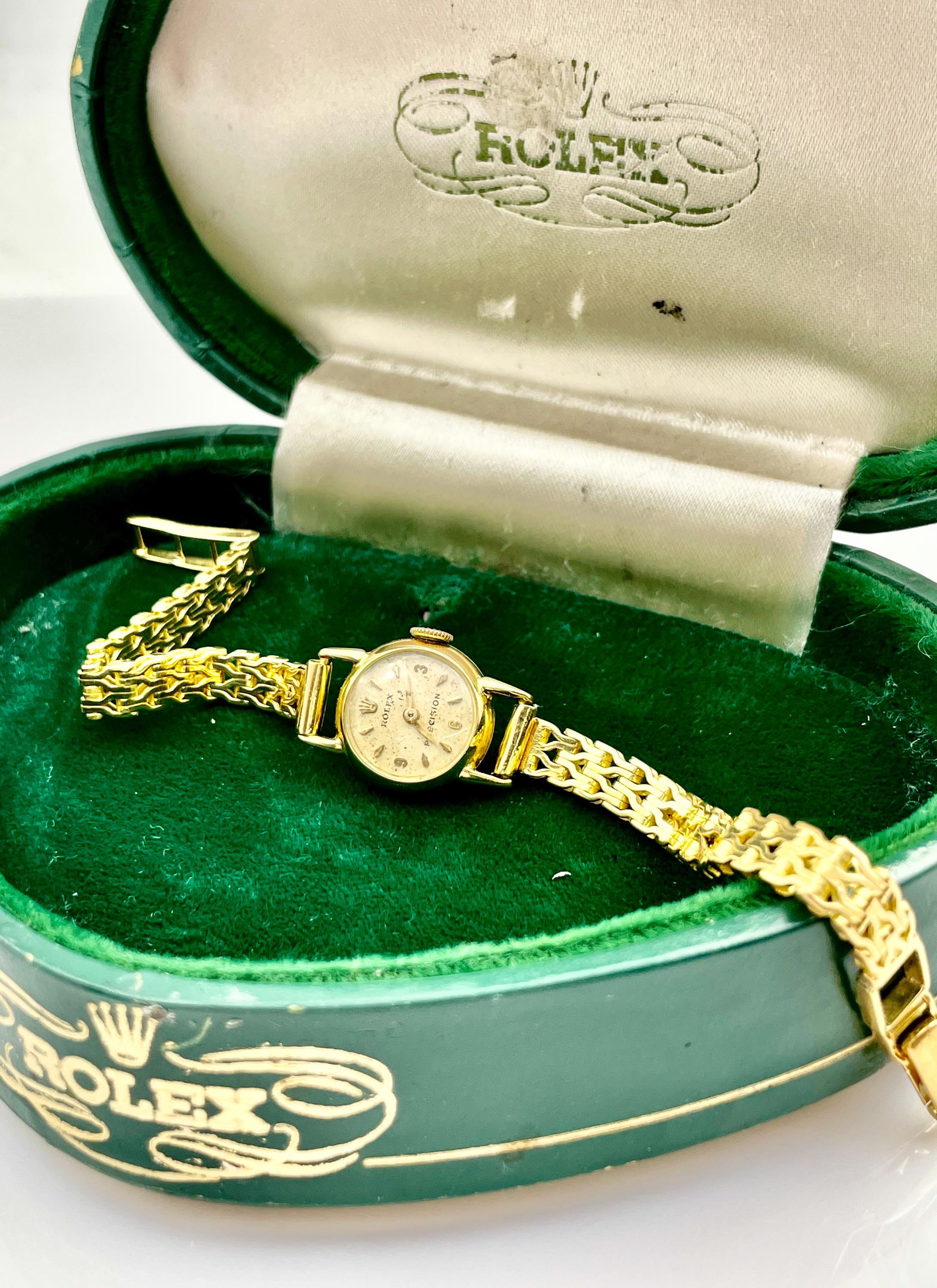 Vintage 18ct Gold Rolex Watch, Manual Wind, Solid 18ct Gold 