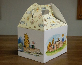 Pooh Bear Theme | Party Favor Boxes | Birthday | Baby Shower | Wedding | Gift | Party Supplies | Party Decorations | Candy Boxes | Favors