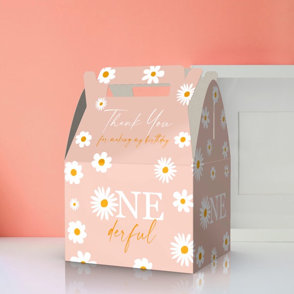 1st Birthday Party Onederful Theme | Favor Boxes | Birthday | Baby Shower |Cream Color | Party Supplies | Decorations | Candy Boxes | Favors