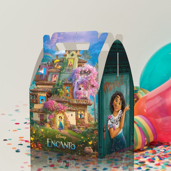 Tema Encanto / Cajas de Favor de Fiesta / Cumpleaños / Baby Shower / Boda / Regalo / Suministros para Fiestas / Decoraciones para Fiestas / Cajas de Dulces / Favores