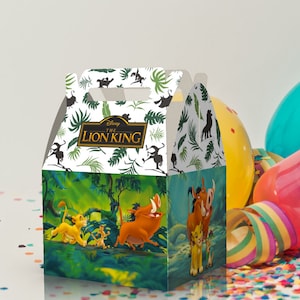 Lion King Theme | Party Favor Boxes | Birthday | Baby Shower | Wedding | Gift | Party Supplies | Party Decorations | Candy Boxes | Favors