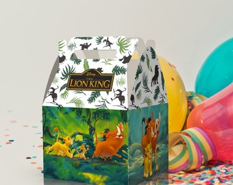 Lion King Theme | Party Favor Boxes | Birthday | Baby Shower | Wedding | Gift | Party Supplies | Party Decorations | Candy Boxes | Favors